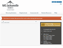 Tablet Screenshot of nasjacksonvillehomes.com